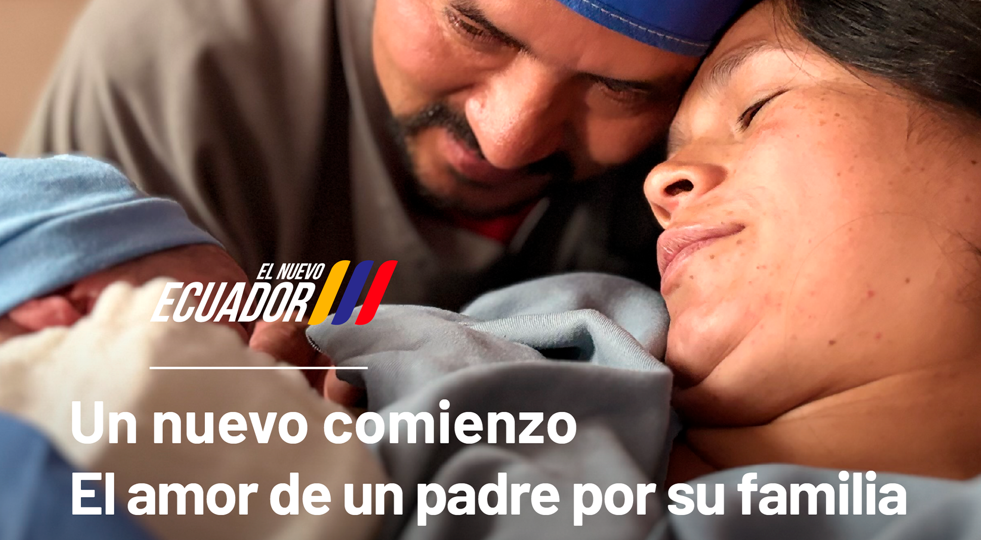 Un testimonio de amor y felicidad al nacer su hijo