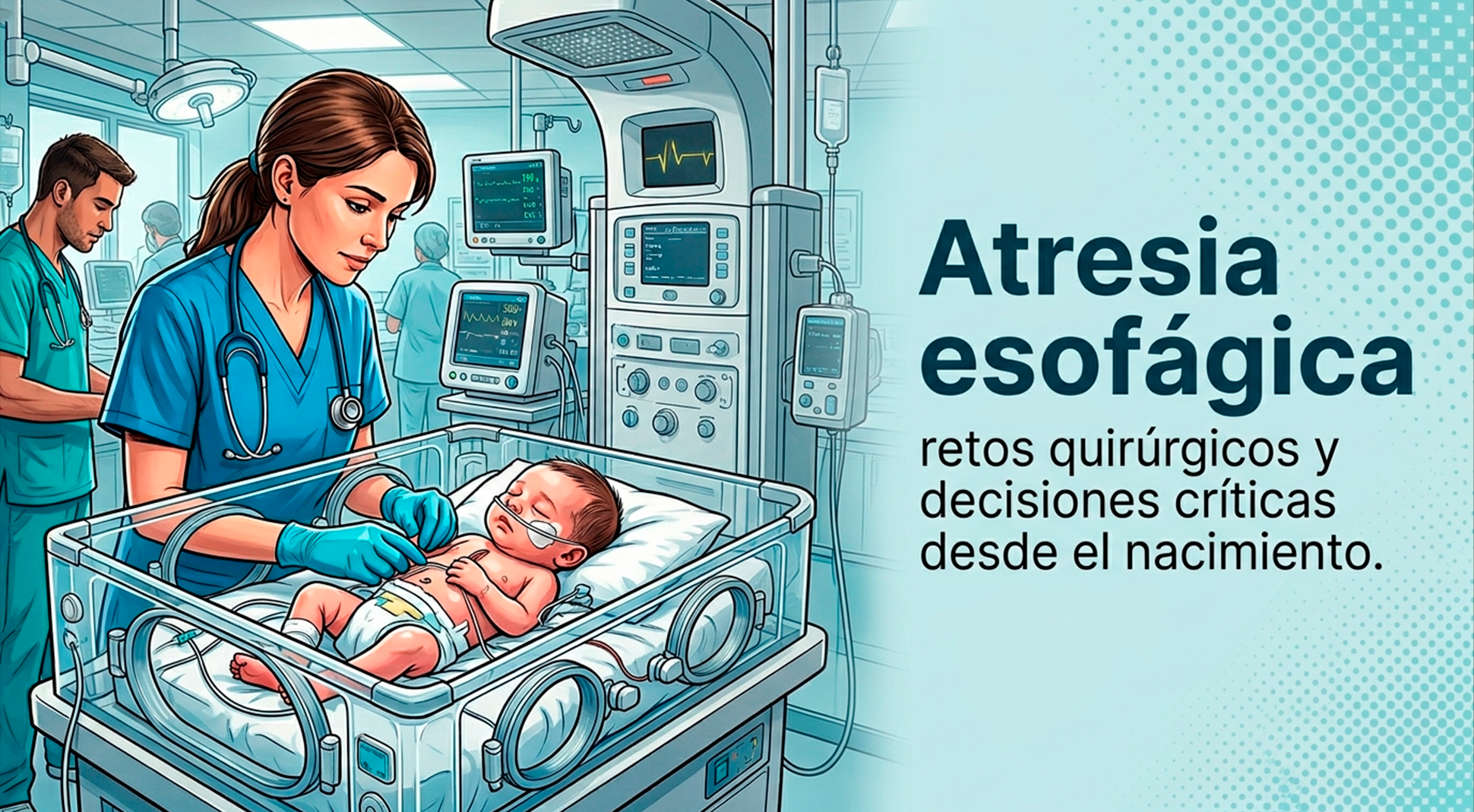 Atresia esofágica, retos quirúrgicos y decisiones críticas desde el nacimiento.